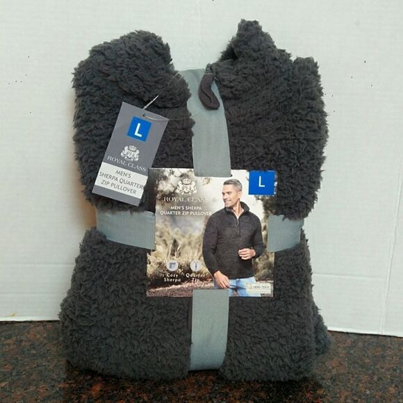 Royal Class Sherpa Quarter Zip Pullover...N.I.P.  SIZE L - Picture 1 of 6